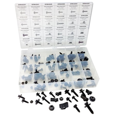 Atd Tools ATD 120-Piece Master Hex Nut U-Nut and Body Bolt Assortment 39360